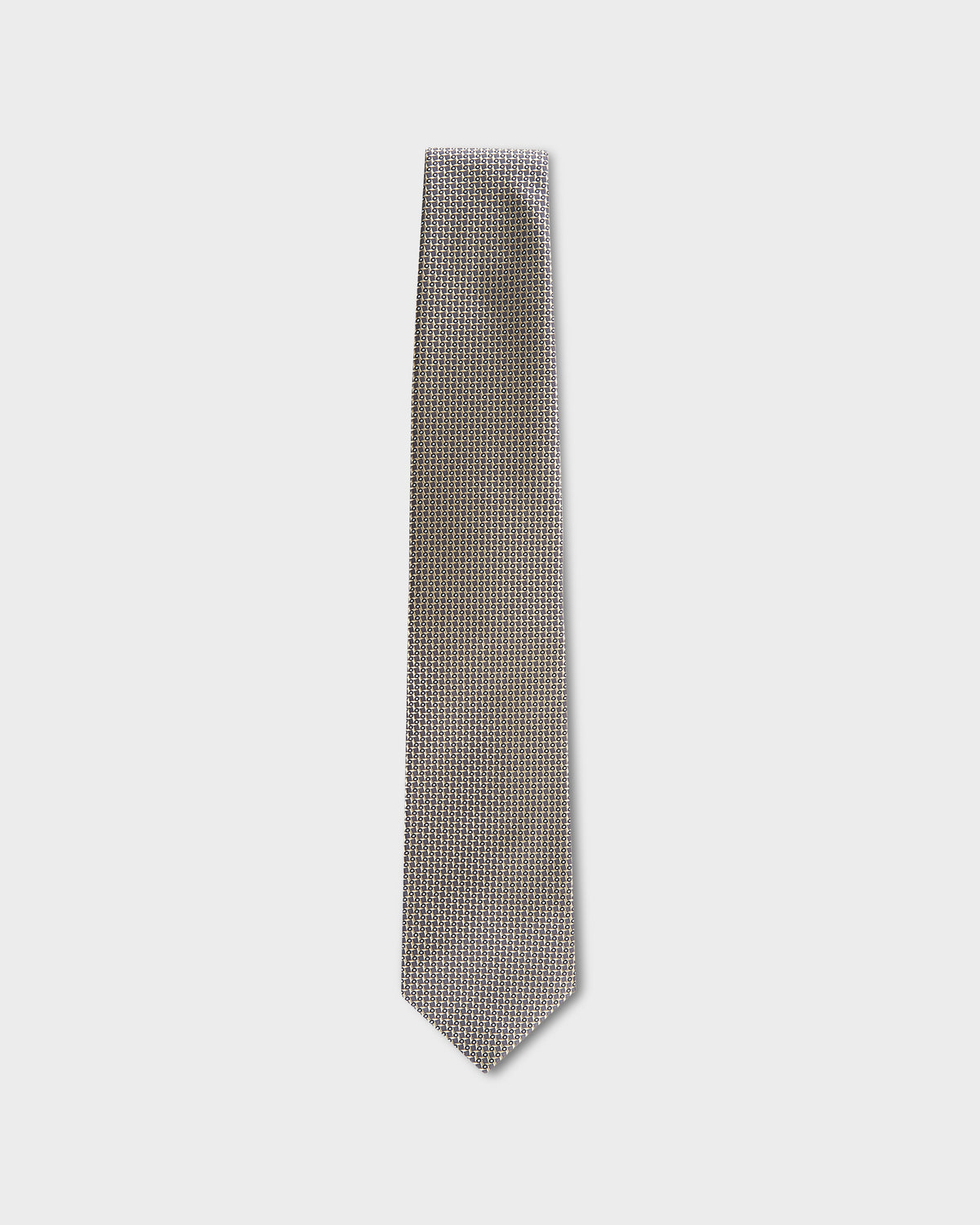 Brioni Grey And Gold Micropattern Tie– Parker & Co.