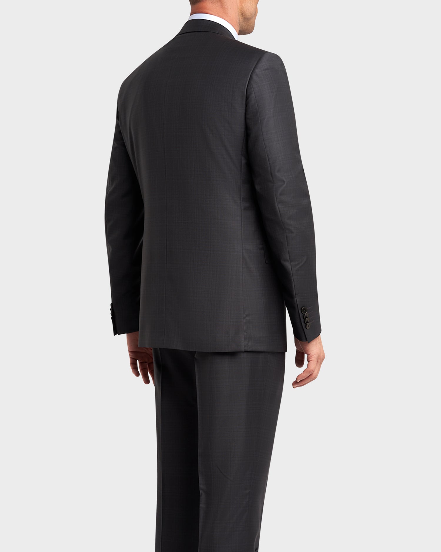 Charcoal Glen Check Trofeo Wool Suit