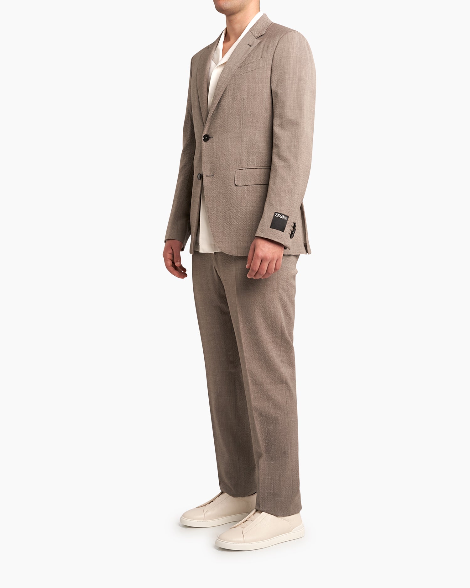 Stone Trofeo Seersucker Wool Silk Linen Suit