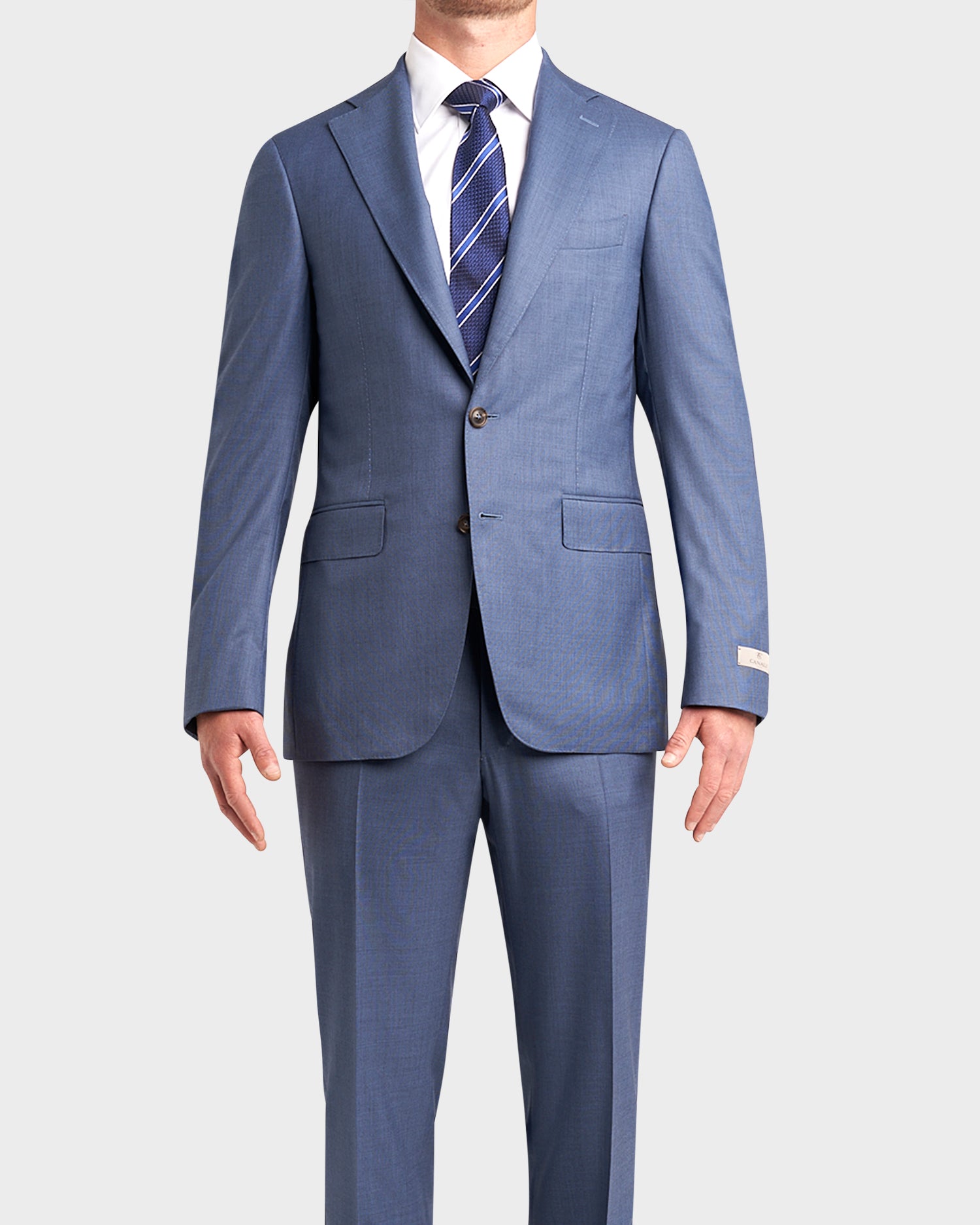 Mid Blue Exclusive Super 180s Pure Wool Suit