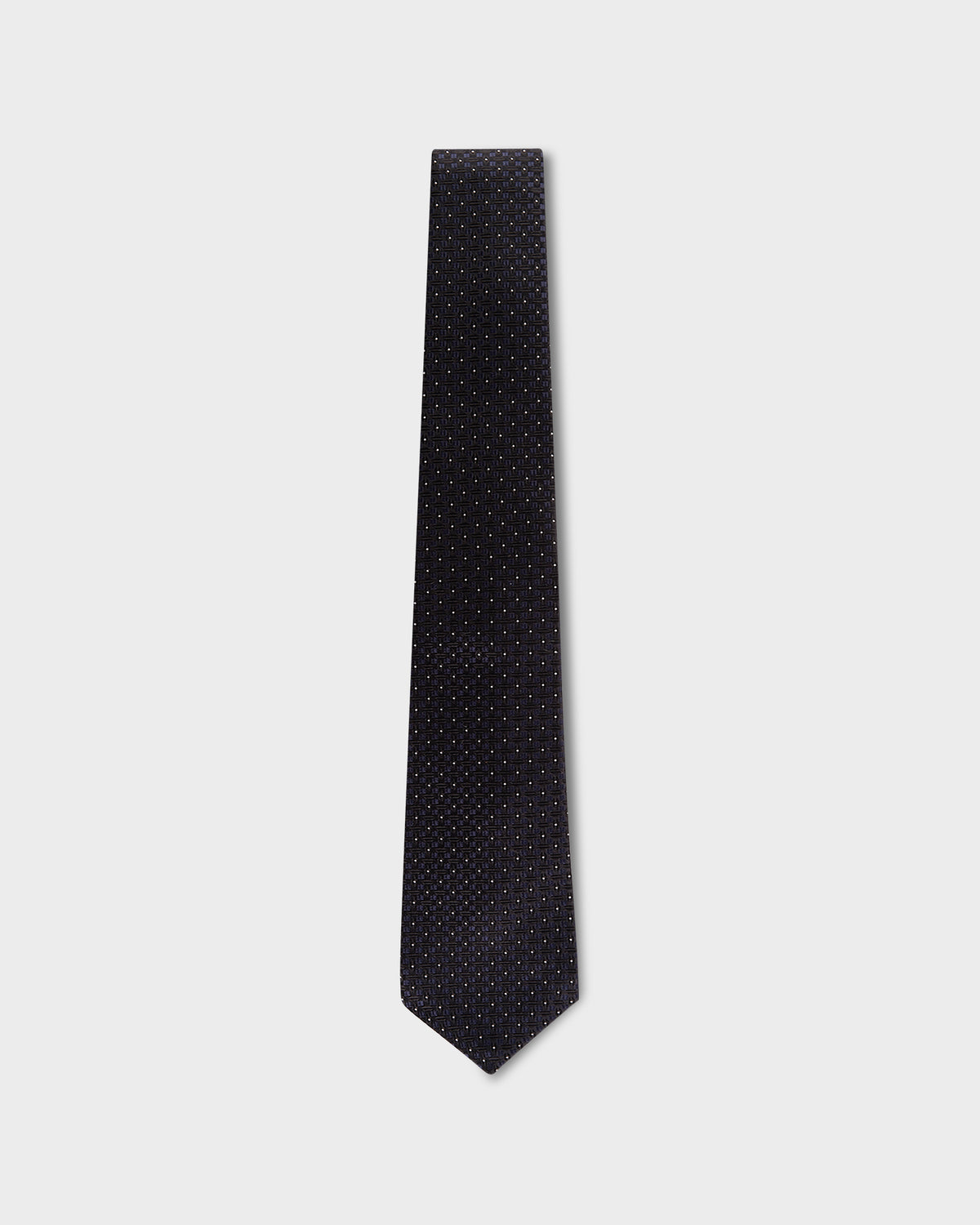 Black And Midnight Textured Dotted Tie– Parker & Co.