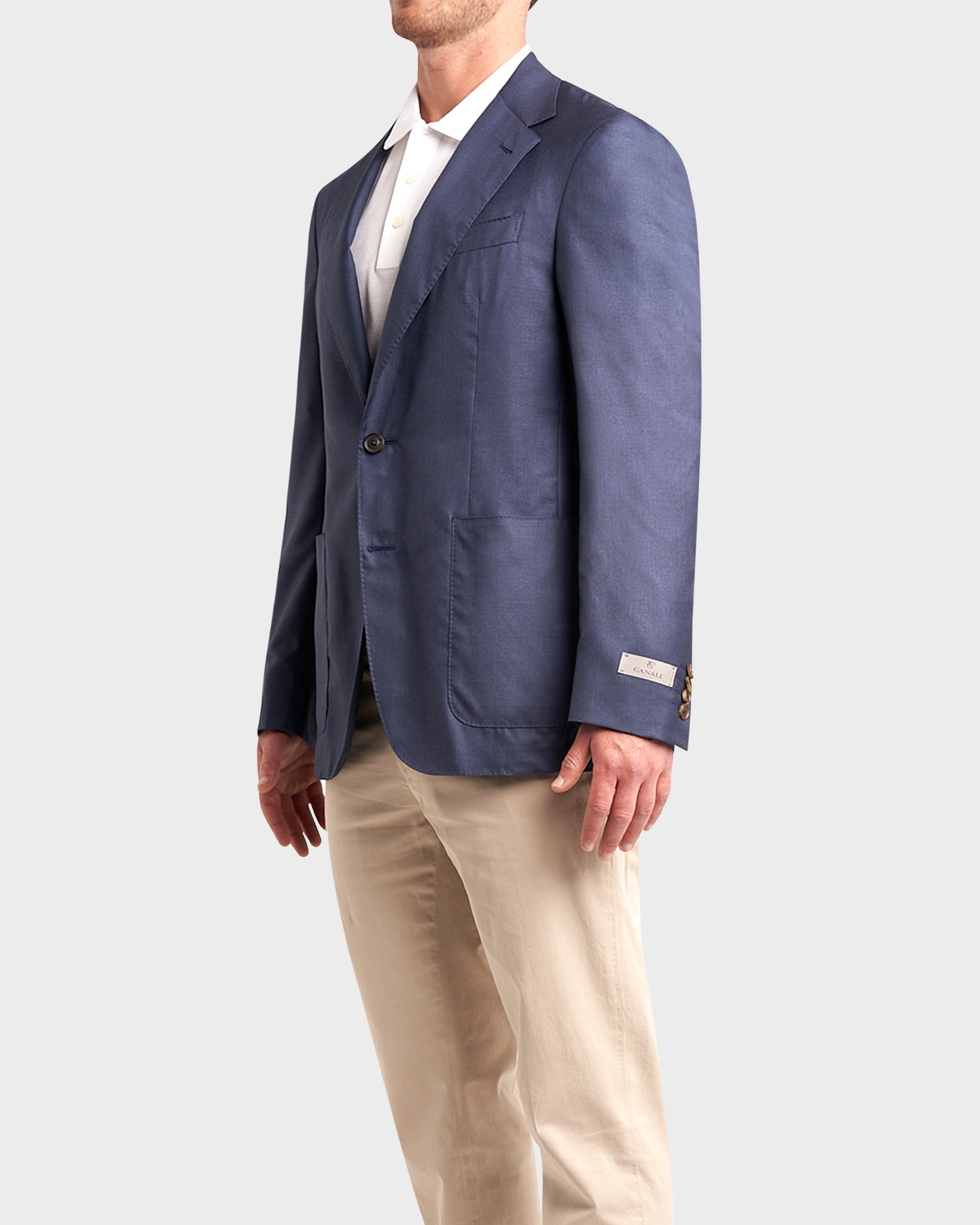 Navy Exclusive Cashmere Silk Sports Jacket