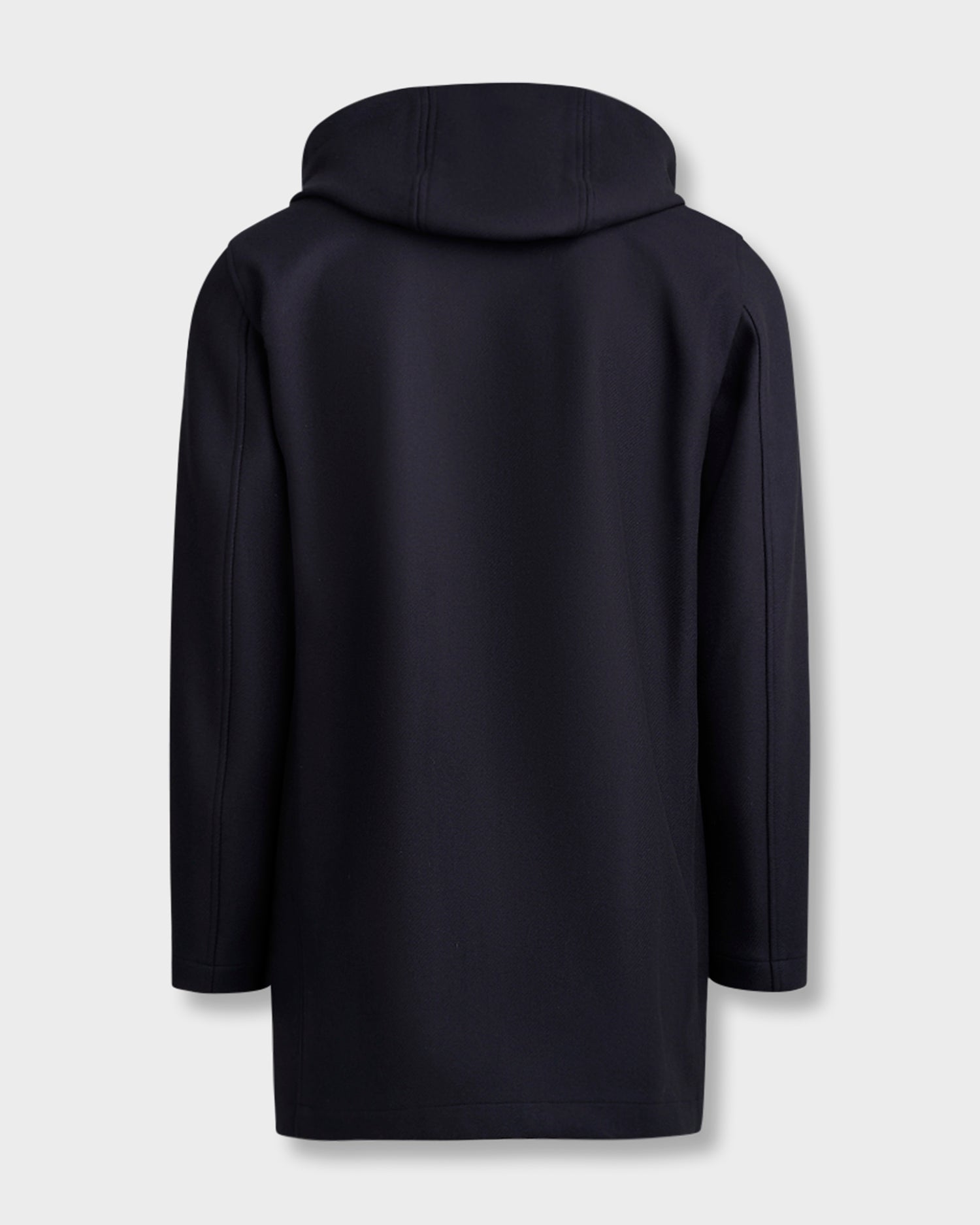 Dark Navy Wool Blend Parka