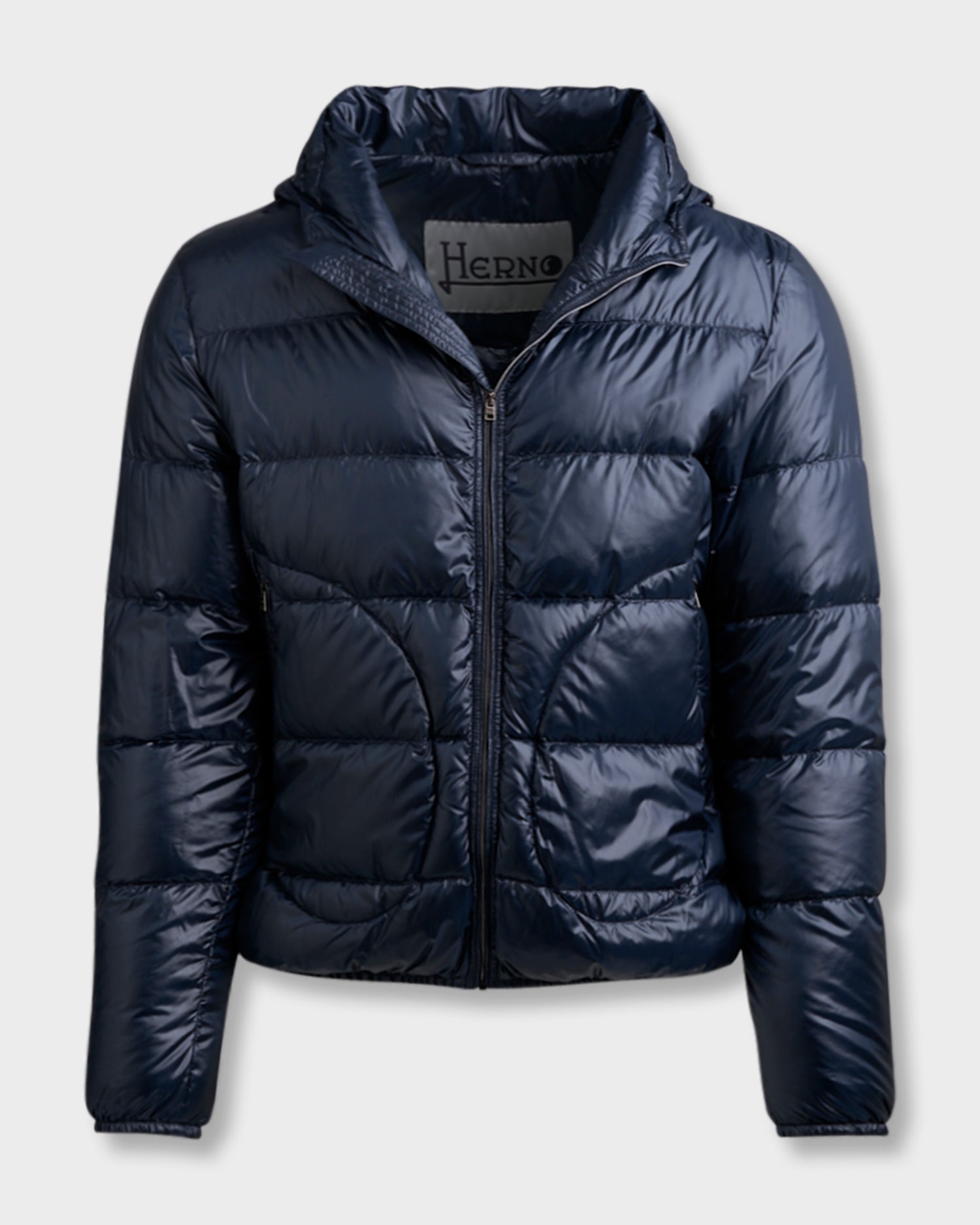Dark Blue Ultra Lightweight Puffer Jacket