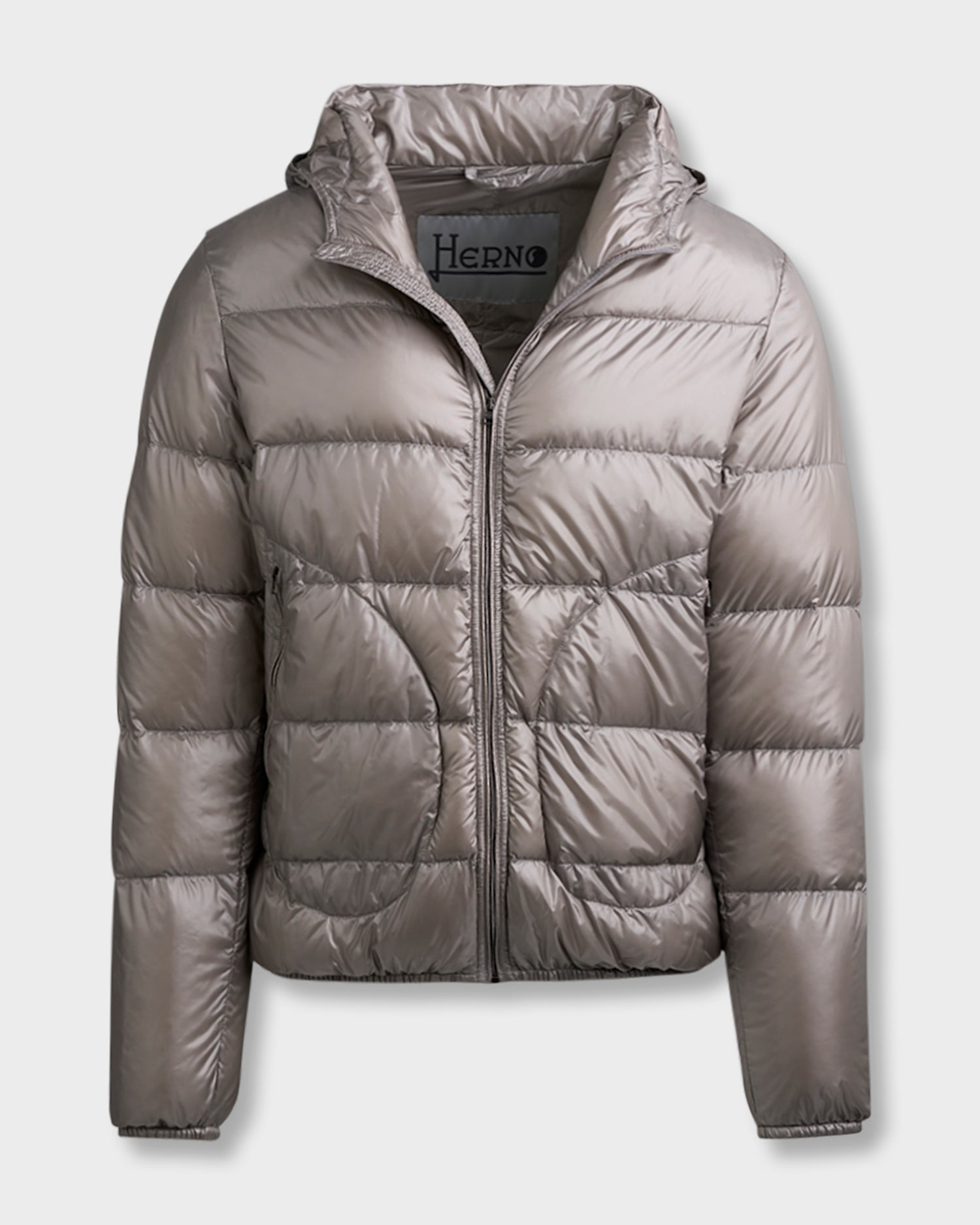 Silver Grey Ultra Lightweight Puffer Jacket