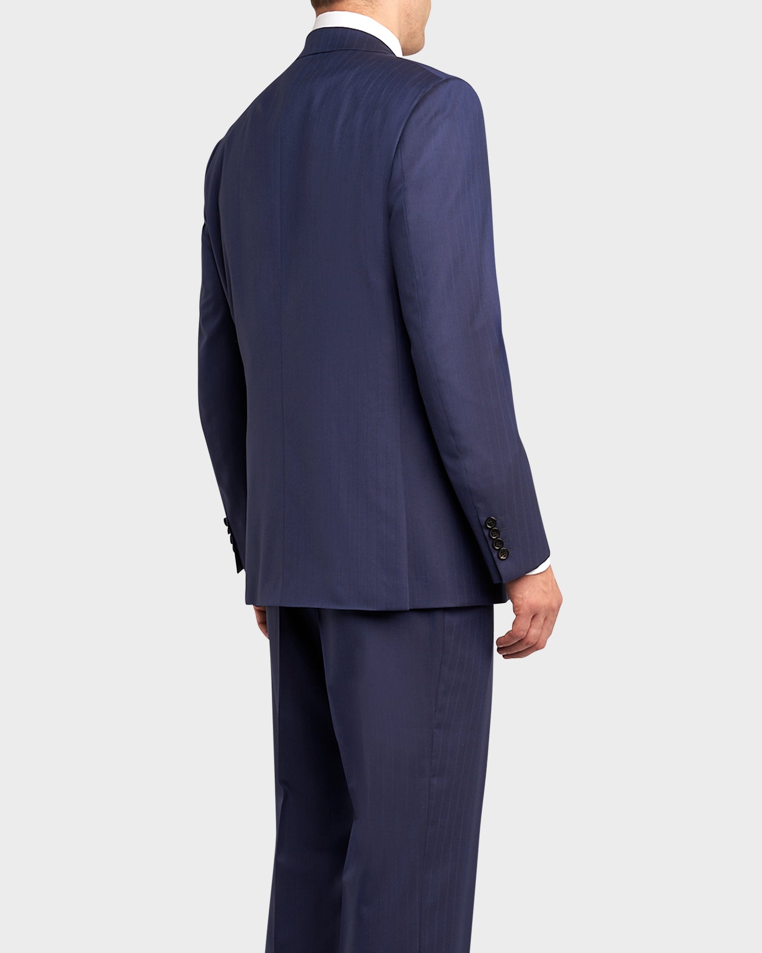 Blue Pinstripe Pure Wool Suit