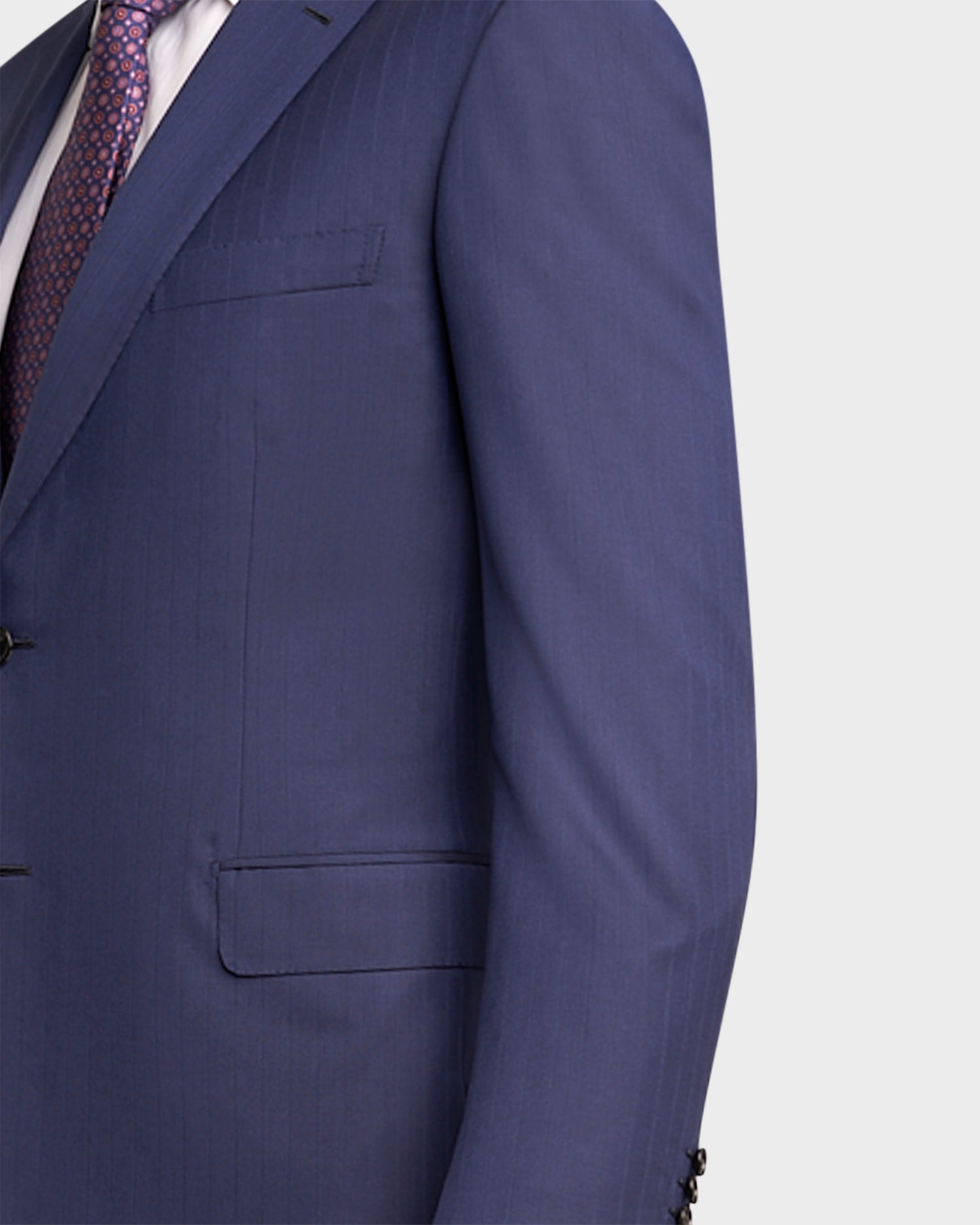 Blue Pinstripe Pure Wool Suit