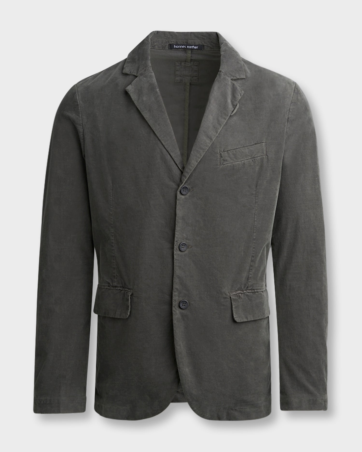 Dark Sage Green Cotton Corduroy Jacket