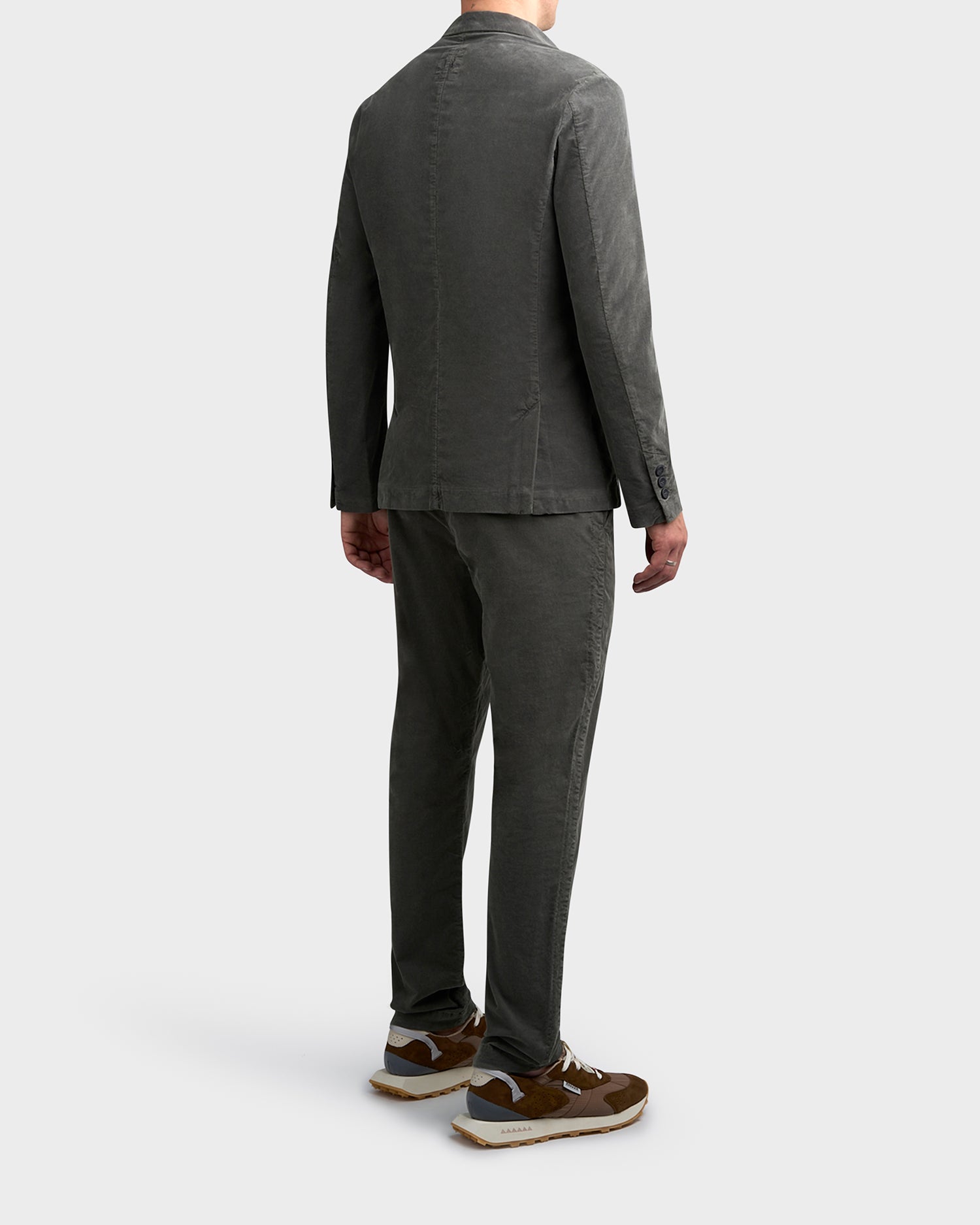 Dark Sage Green Cotton Corduroy Jacket