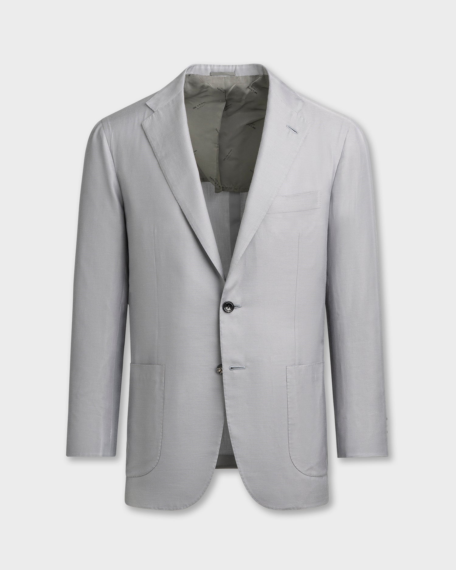 Grey Cotton and Silk Summer Weight Sports Jacket