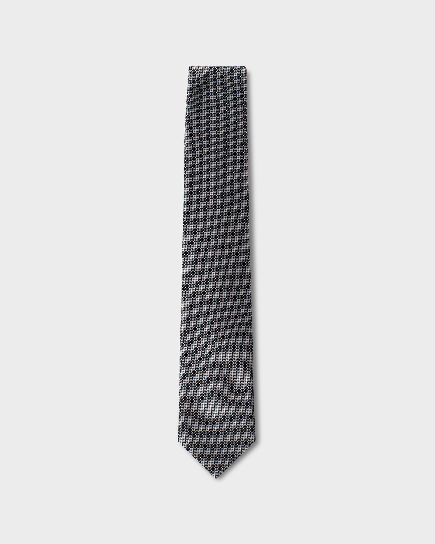 Zegna Sage Green With White Circular Geo Pattern Cento Fili Tie– Parker ...