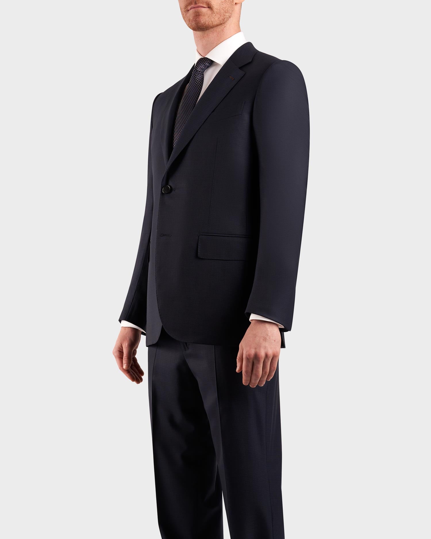 Superfine Wool Couture Check Suit