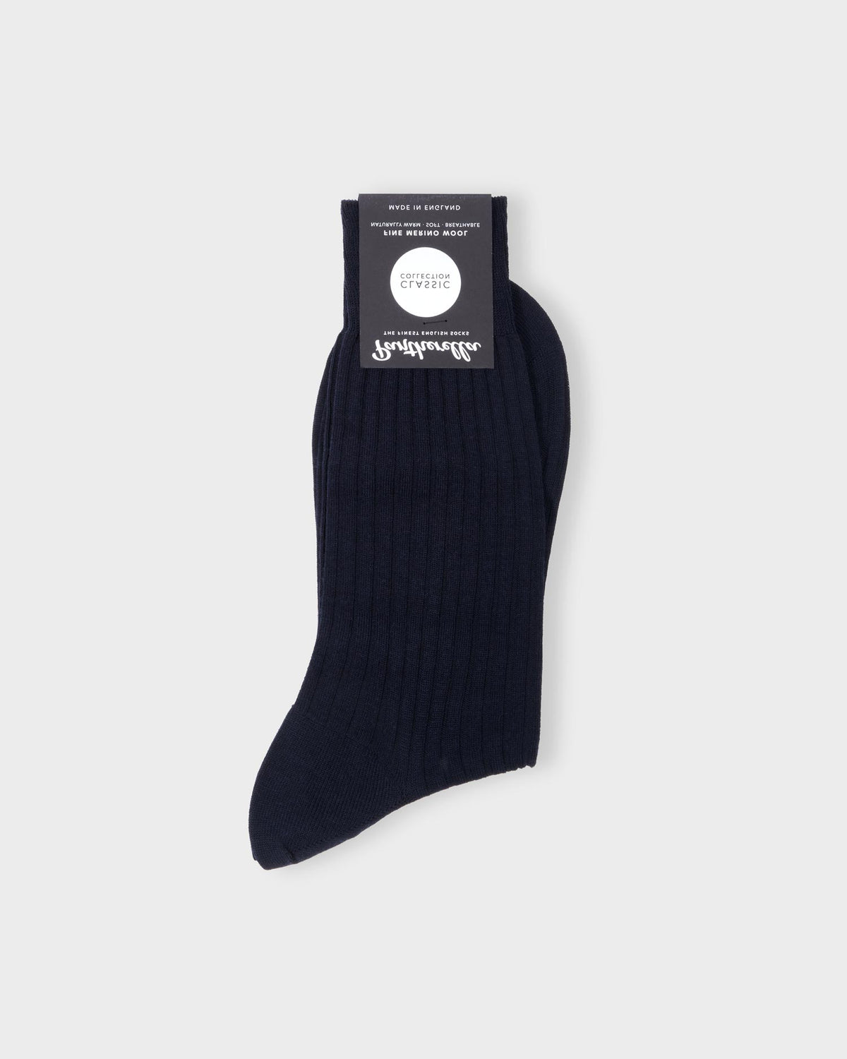 Pantherella Fine Merino Wool Navy Socks Parker & Co.