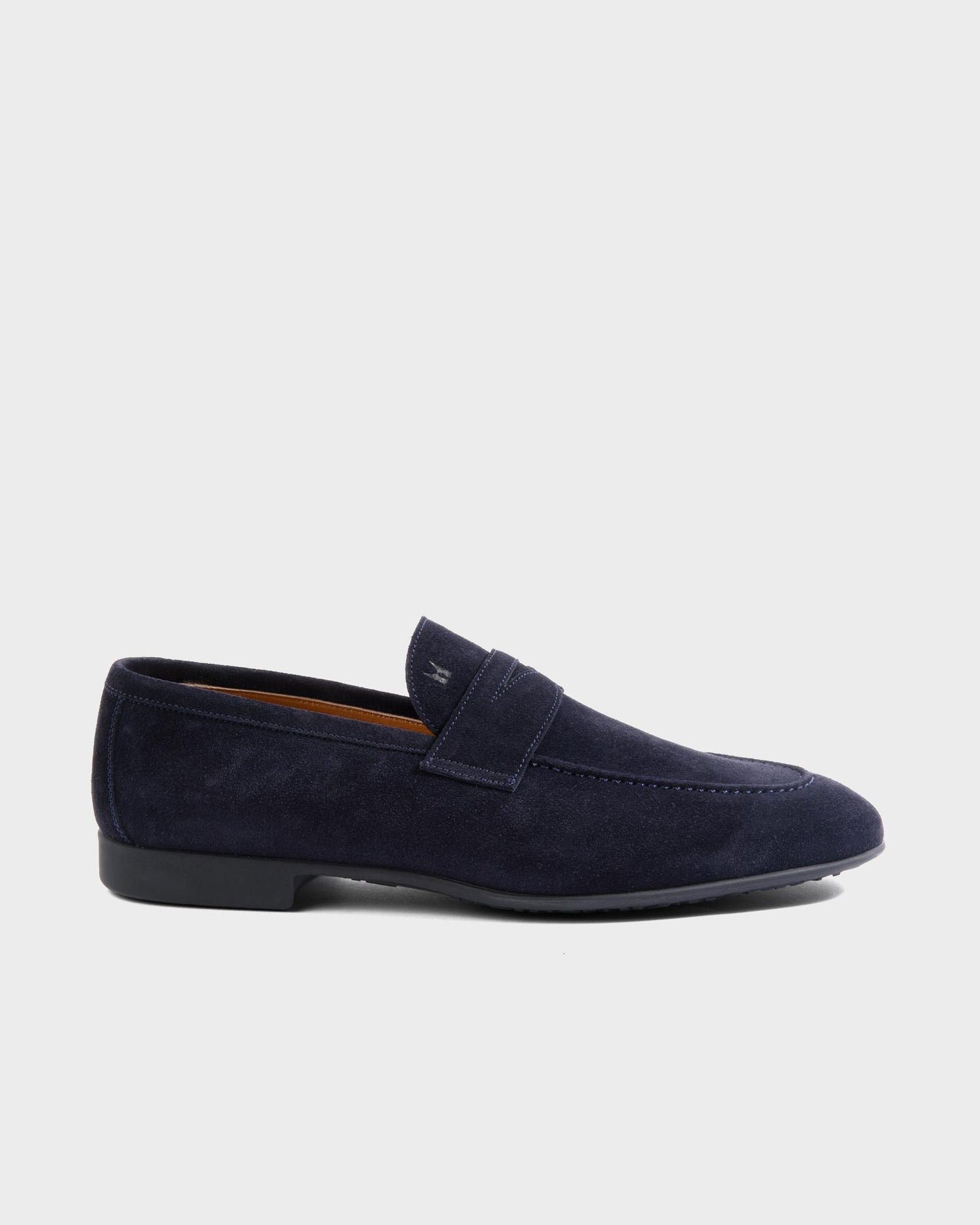 Moreschi Navy Baku Suede Penny Loafer– Parker & Co.