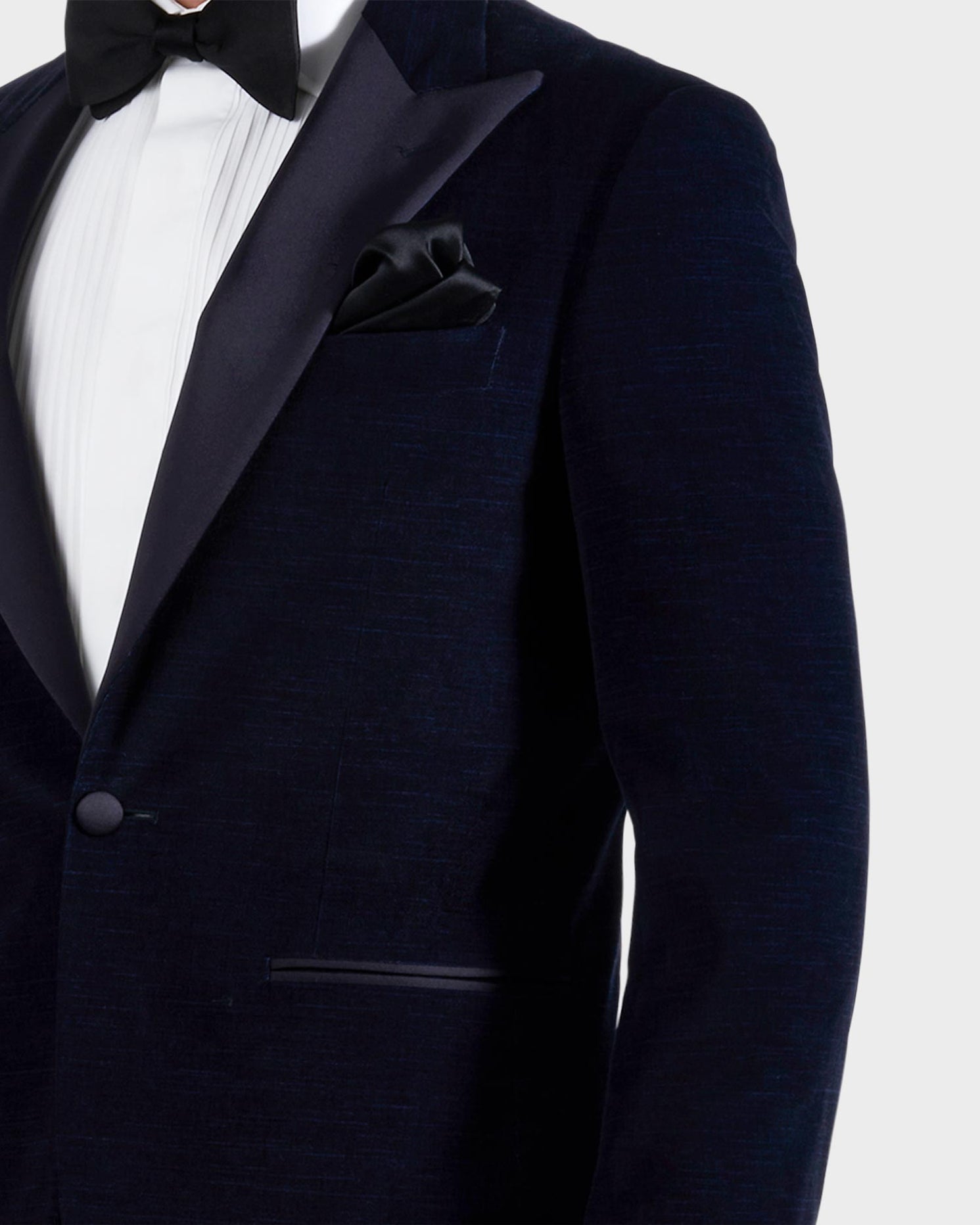 Canali Midnight Blue Peak Lapel Velvet Dinner Jacket– Parker & Co.