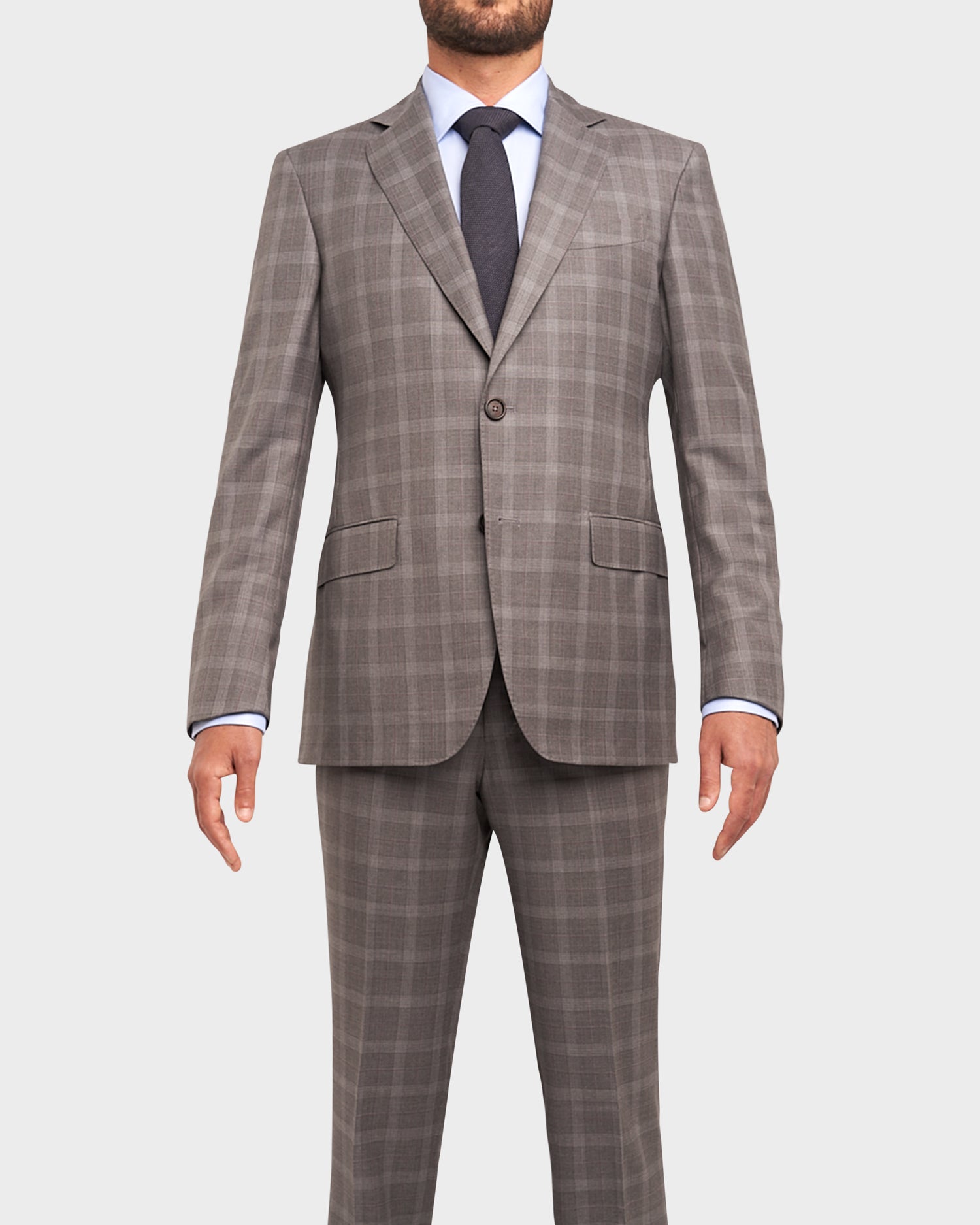 Grey Glen Check Suit