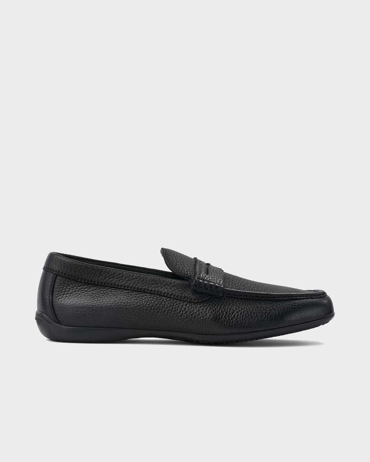 Moreschi Black Minorca Pebbled Leather Loafer– Parker & Co.
