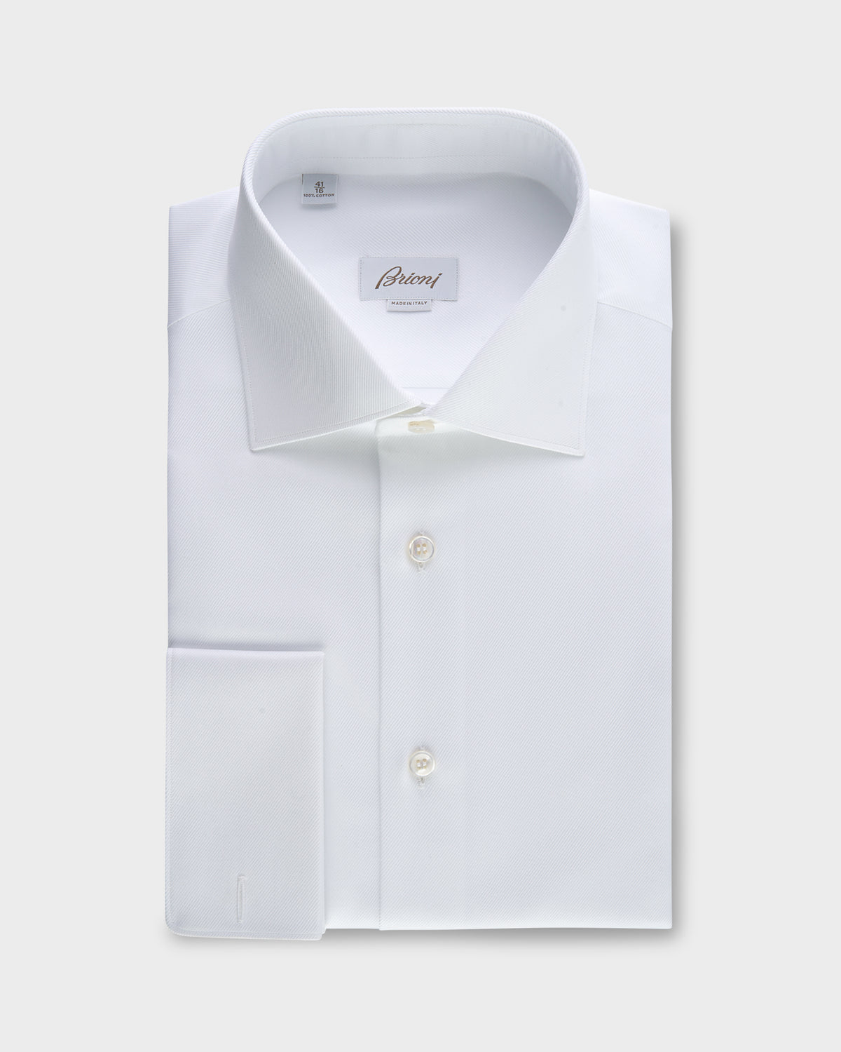Essential White Cotton French-Cuff Formal Shirt